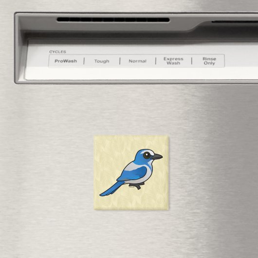 Birdorable Florida Scrub-Jay Magneet (Insitu (Vaatwasser))