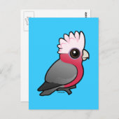 Birdorable Galah Briefkaart (Voorkant / Achterkant)