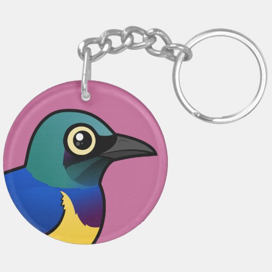 Birdorable Golden breasted Starling Sleutelhanger (Achterkant Links)