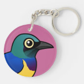 Birdorable Golden breasted Starling Sleutelhanger (Achterkant)