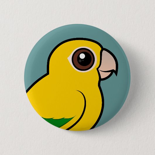 Birdorable Golden Parakeet Ronde Button 5,7 Cm (Voorkant)
