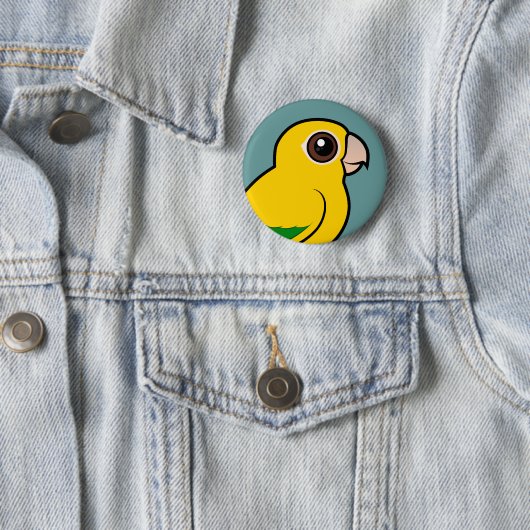 Birdorable Golden Parakeet Ronde Button 5,7 Cm (In situ)