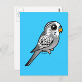 Birdorable Gray Budgie Briefkaart (Voorkant / Achterkant)