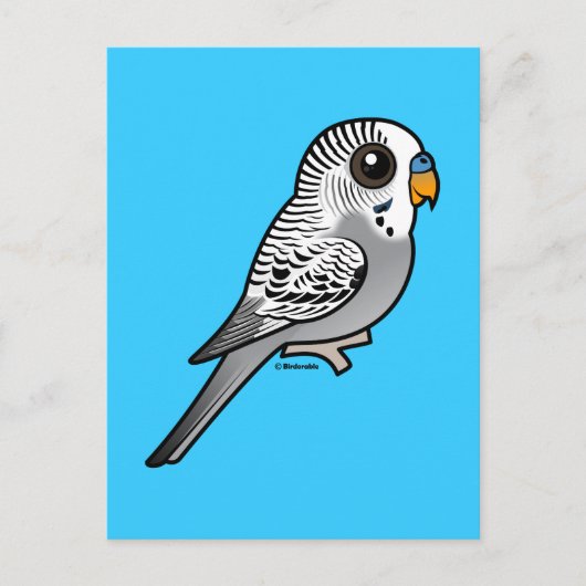 Birdorable Gray Budgie Briefkaart (Voorkant)