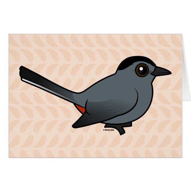 Birdorable Gray Catbird (Voorkant Horizontaal)