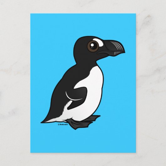 Birdorable Great Auk Briefkaart (Voorkant)
