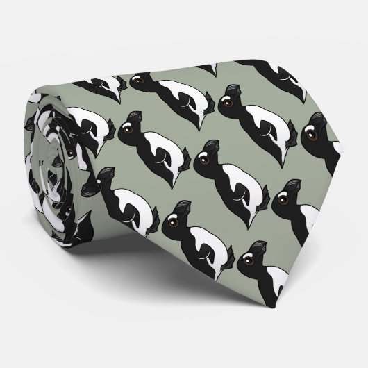 Birdorable Great Auk Stropdas (Opgerold)