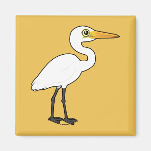 Birdorable Great Egret Magneet