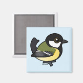 Birdorable Great Tit Magneet (Voorkant / Achterkant)