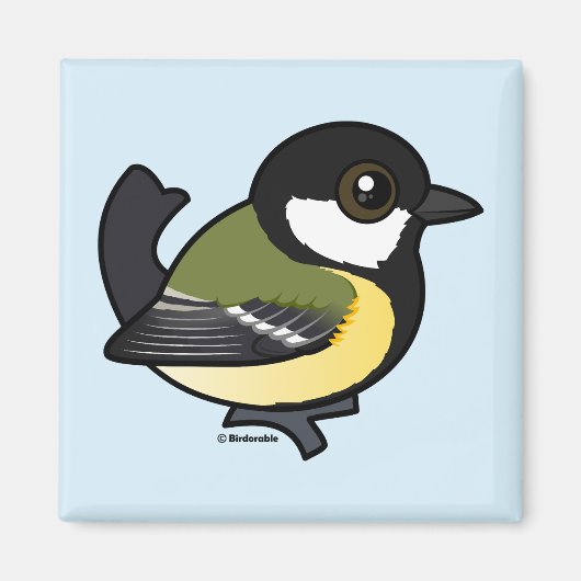 Birdorable Great Tit Magneet (Voorkant)