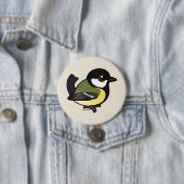 Birdorable Great Tit Ronde Button 7,6 Cm (In situ)