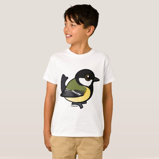 Birdorable Great Tit T-shirt (Voorkant volledig)