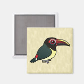 Birdorable Green Aracari Magneet (Voorkant / Achterkant)