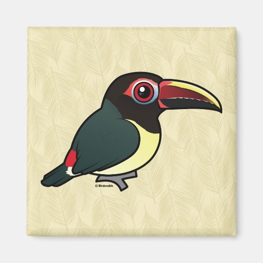 Birdorable Green Aracari Magneet (Voorkant)