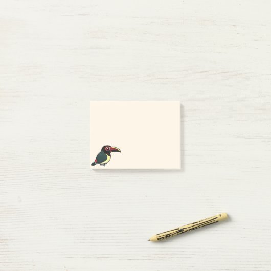 Birdorable Green Aracari Post-it® Notes (Op bureau)