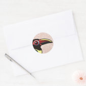 Birdorable Green Aracari Ronde Sticker (Envelop)