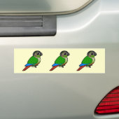Birdorable Green-cheeked Conure Bumpersticker (Op auto)