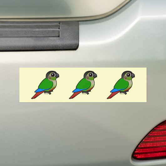 Birdorable Green-cheeked Conure Bumpersticker (Op auto)