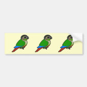 Birdorable Green-cheeked Conure Bumpersticker (Voorkant)