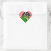 Birdorable Green-cheeked Conure Hart Sticker (Tas)