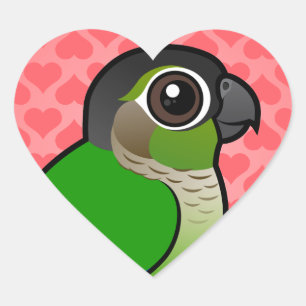Birdorable Green-cheeked Conure Hart Sticker