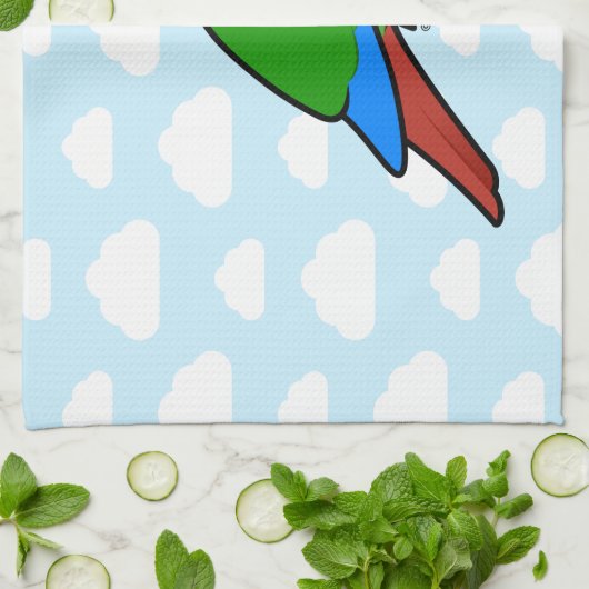 Birdorable Green-cheeked Conure Theedoek (Gevouwen)