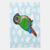 Birdorable Green-cheeked Conure Theedoek (Verticaal)