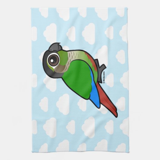 Birdorable Green-cheeked Conure Theedoek (Verticaal)