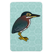 Birdorable Green Heron Magneet (Verticaal)