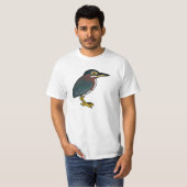 Birdorable Green Heron T-shirt (Voorkant volledig)