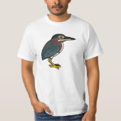 Birdorable Green Heron T-shirt (Voorkant)