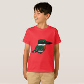 Birdorable Green Kingfisher T-shirt (Voorkant volledig)