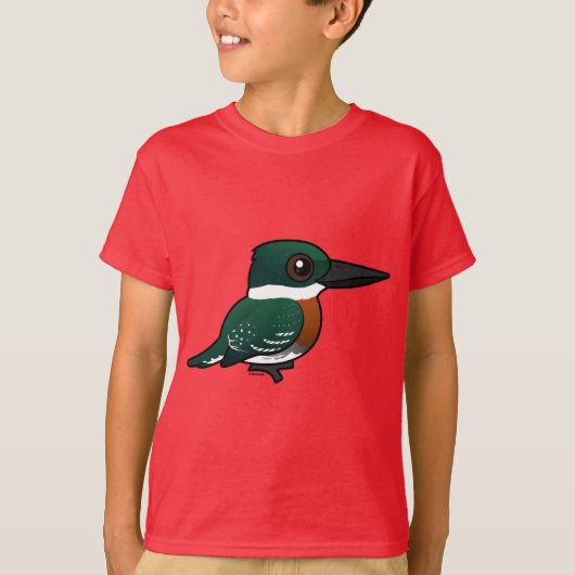 Birdorable Green Kingfisher T-shirt (Voorkant)