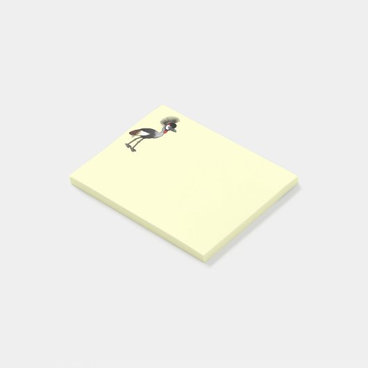 Birdorable Grey Crowned-Crane Post-it® Notes (Schuin)