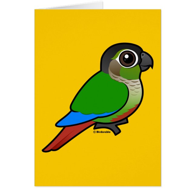 Birdorable Groene Wang Parkiet (Voorkant)