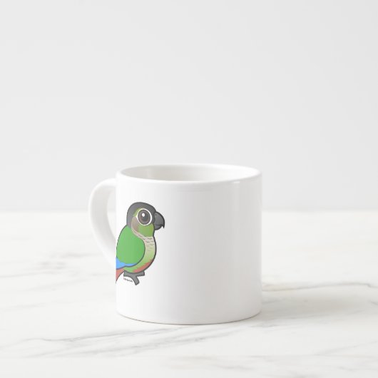 Birdorable Groene Wangparkiet Espresso Kop (Links)