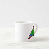 Birdorable Groene Wangparkiet Espresso Kop (Voorkant rechts)