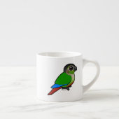Birdorable Groene Wangparkiet Espresso Kop (Rechts)
