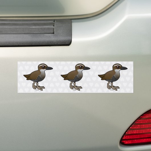 Birdorable Guam Rail Bumpersticker (Op auto)