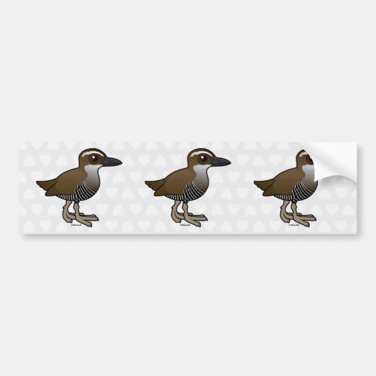 Birdorable Guam Rail Bumpersticker (Voorkant)