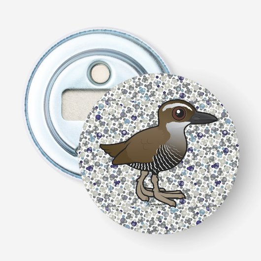 Birdorable Guam Rail Button Flesopener (Voorkant)
