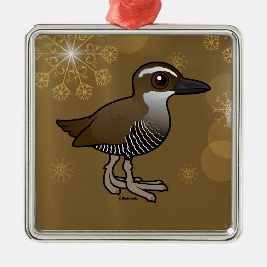 Birdorable Guam Rail Metalen Ornament (Voorkant)