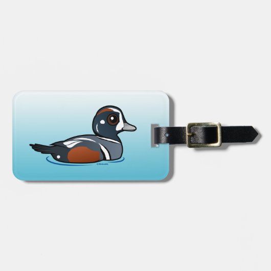 Birdorable Harlequin Duck Bagagelabel (Voorkant horizontaal)