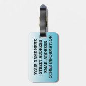 Birdorable Harlequin Duck Bagagelabel (Achterkant verticaal)