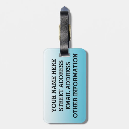 Birdorable Harlequin Duck Bagagelabel (Achterkant verticaal)