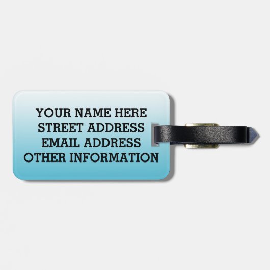 Birdorable Harlequin Duck Bagagelabel (Achterkant horizontaal)