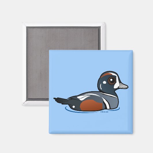 Birdorable Harlequin Duck Magneet (Voorkant / Achterkant)