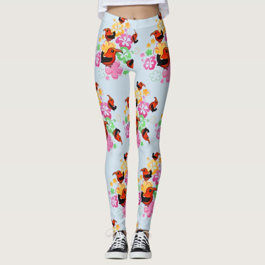 Birdorable Hawaiian Style Iiwi Leggings (Voorkant)
