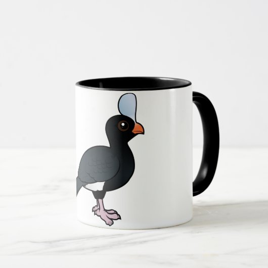 Birdorable Helmeted Curassow Mok (Voorkant rechts)