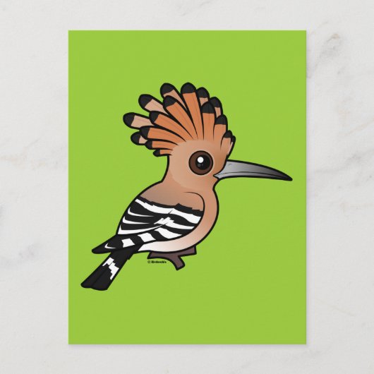 Birdorable Hoopoe Briefkaart (Voorkant)